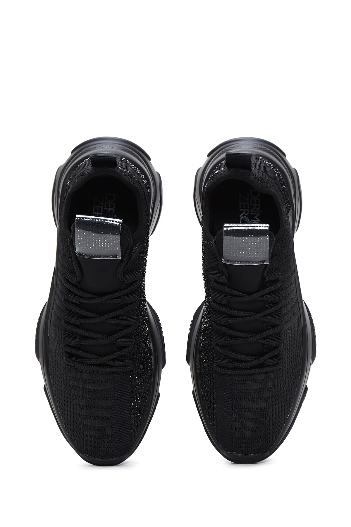 Kadın Siyah Kalın Tabanlı Sneaker - Image 6