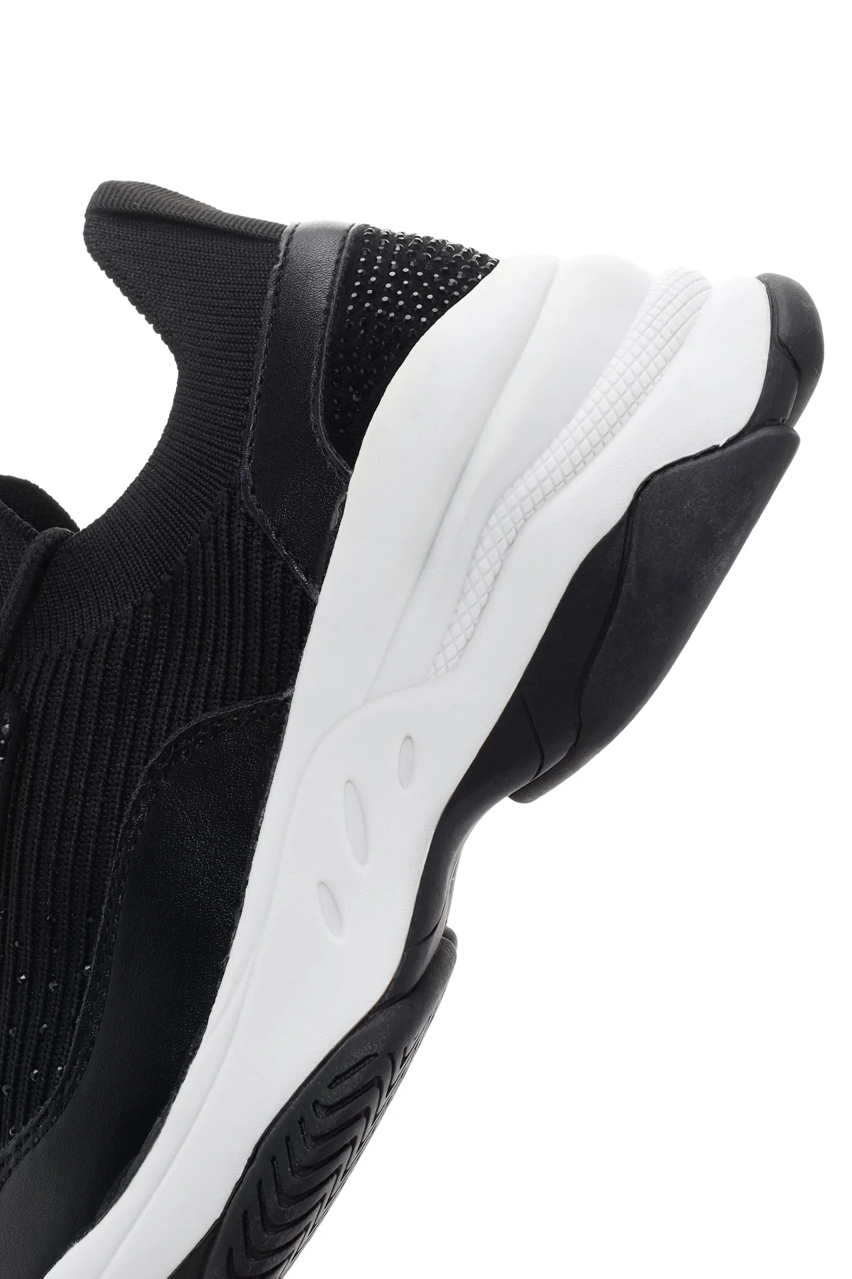 Kadın Siyah Kalın Tabanlı Sneaker - Image 7