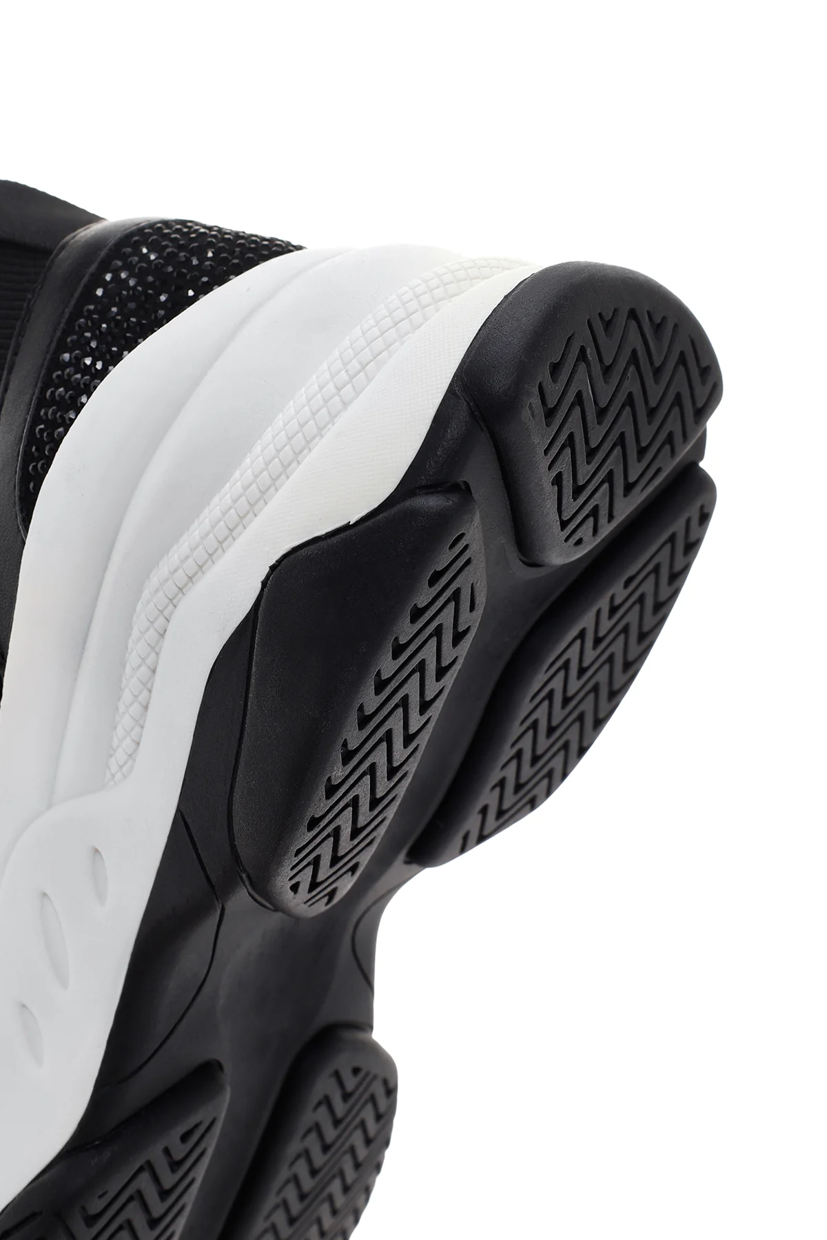 Kadın Siyah Kalın Tabanlı Sneaker - Image 8
