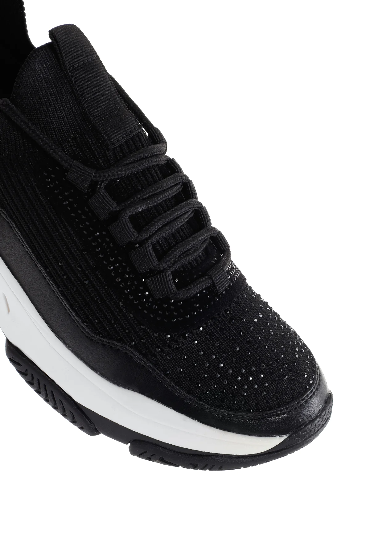Kadın Siyah Kalın Tabanlı Sneaker - Image 9