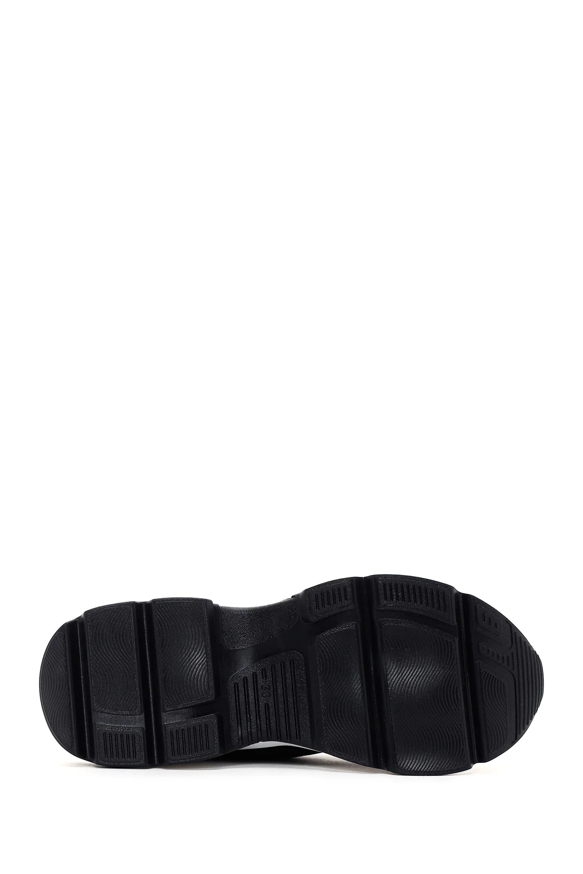 Kadın Siyah Kalın Tabanlı Sneaker - Image 4