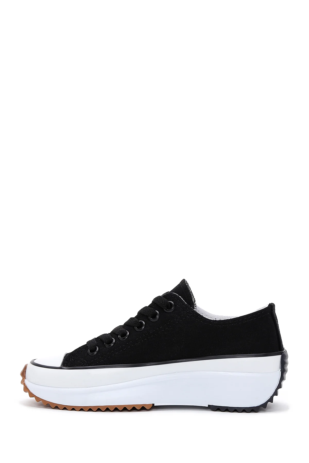 Kadın Siyah Kalın Tabanlı Sneaker - Image 2