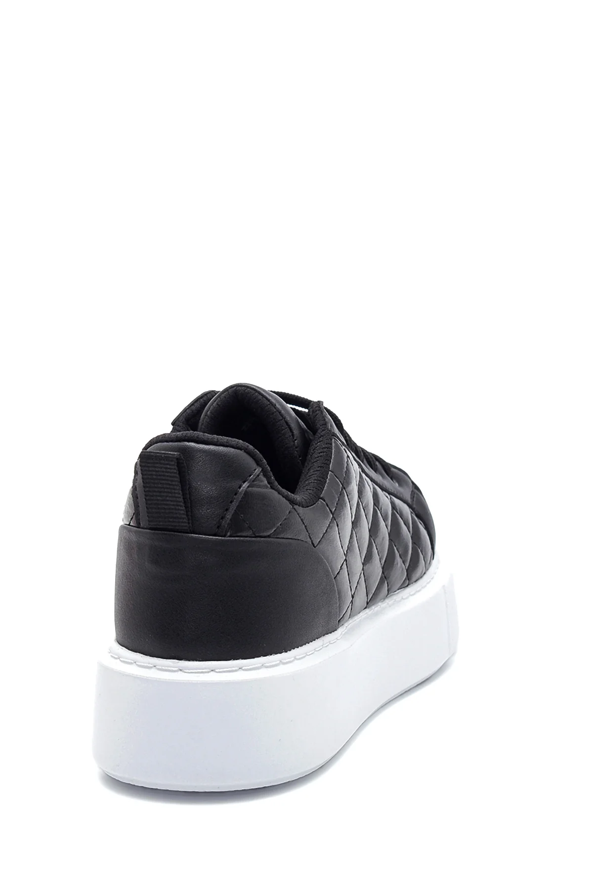 Kadın Siyah Kapitone Kalın Tabanlı Kapitone Sneaker - Image 7