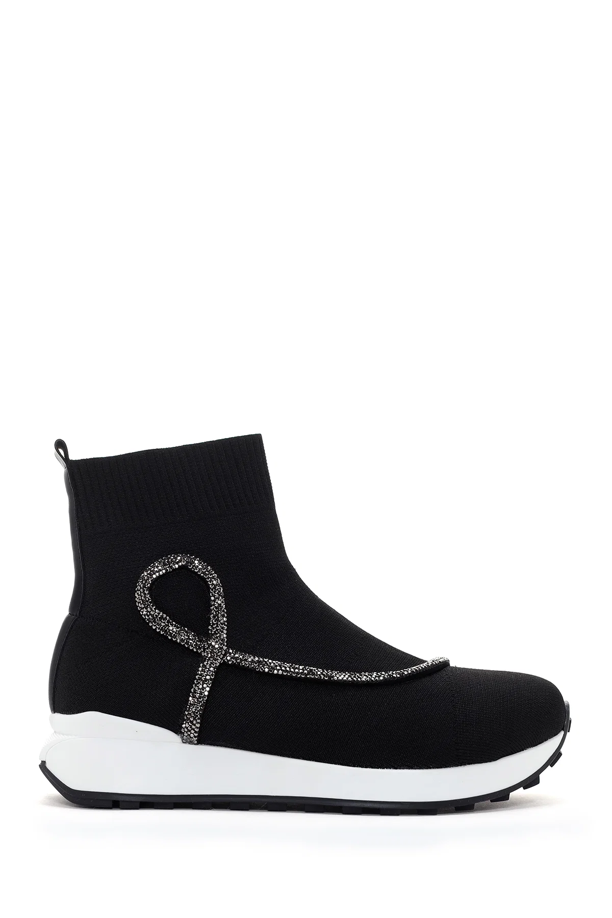 Kadın Siyah Kumaş Bilekli Sneaker