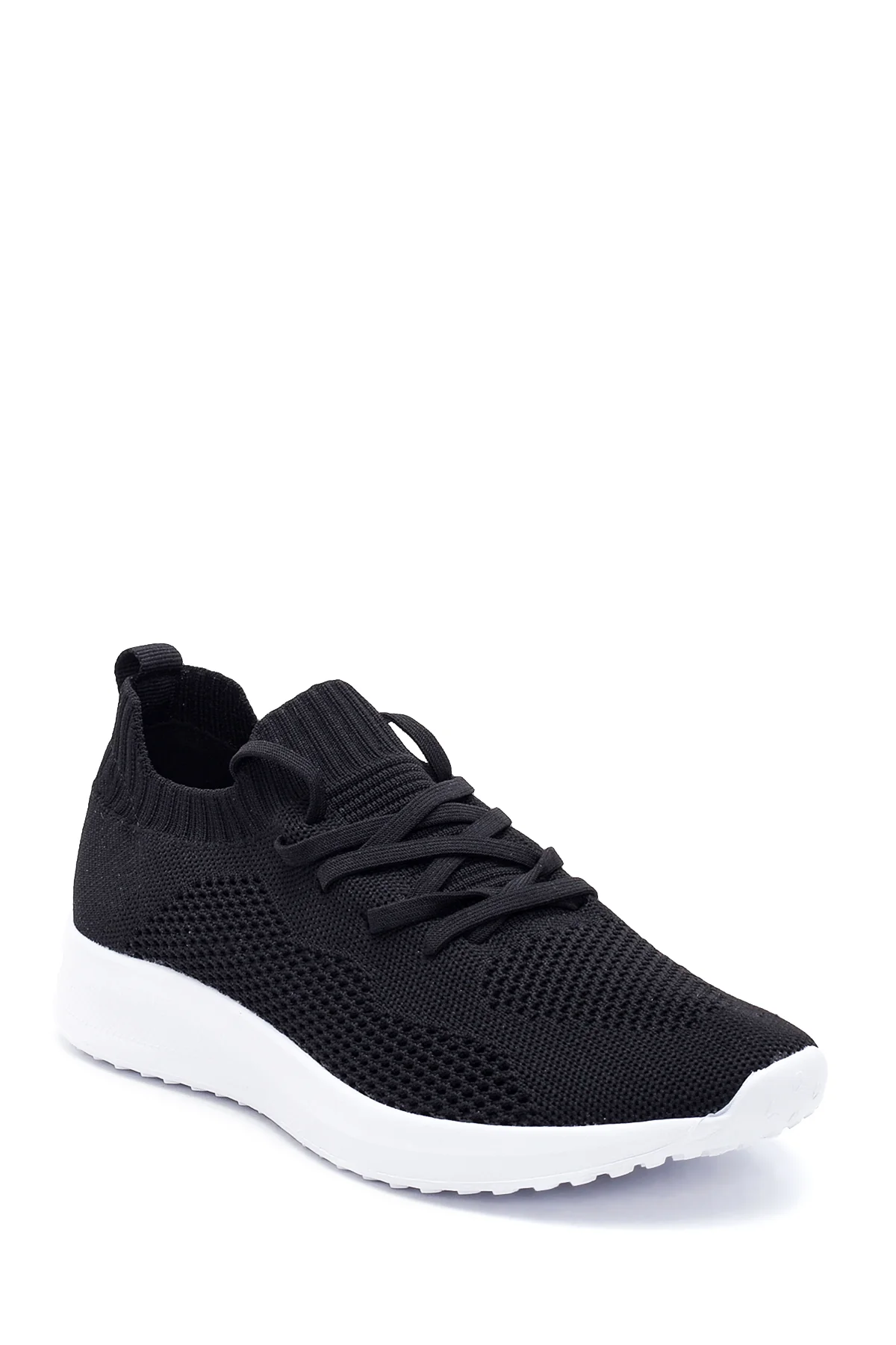 Kadın Siyah Kumaş Sneaker - Image 3
