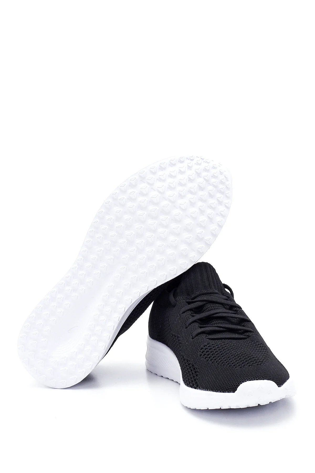 Kadın Siyah Kumaş Sneaker - Image 4