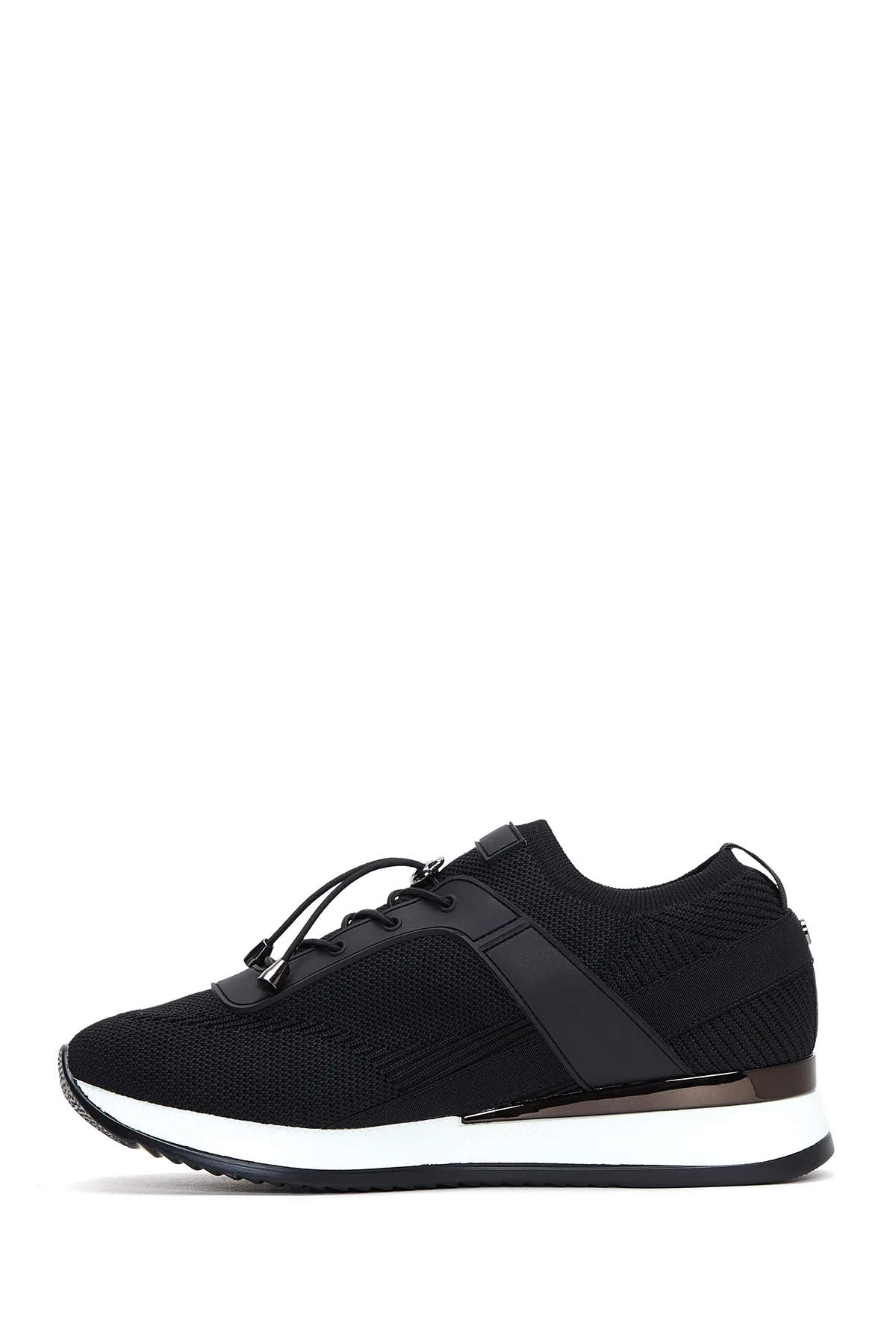 Kadın Siyah Kumaş Sneaker - Image 2