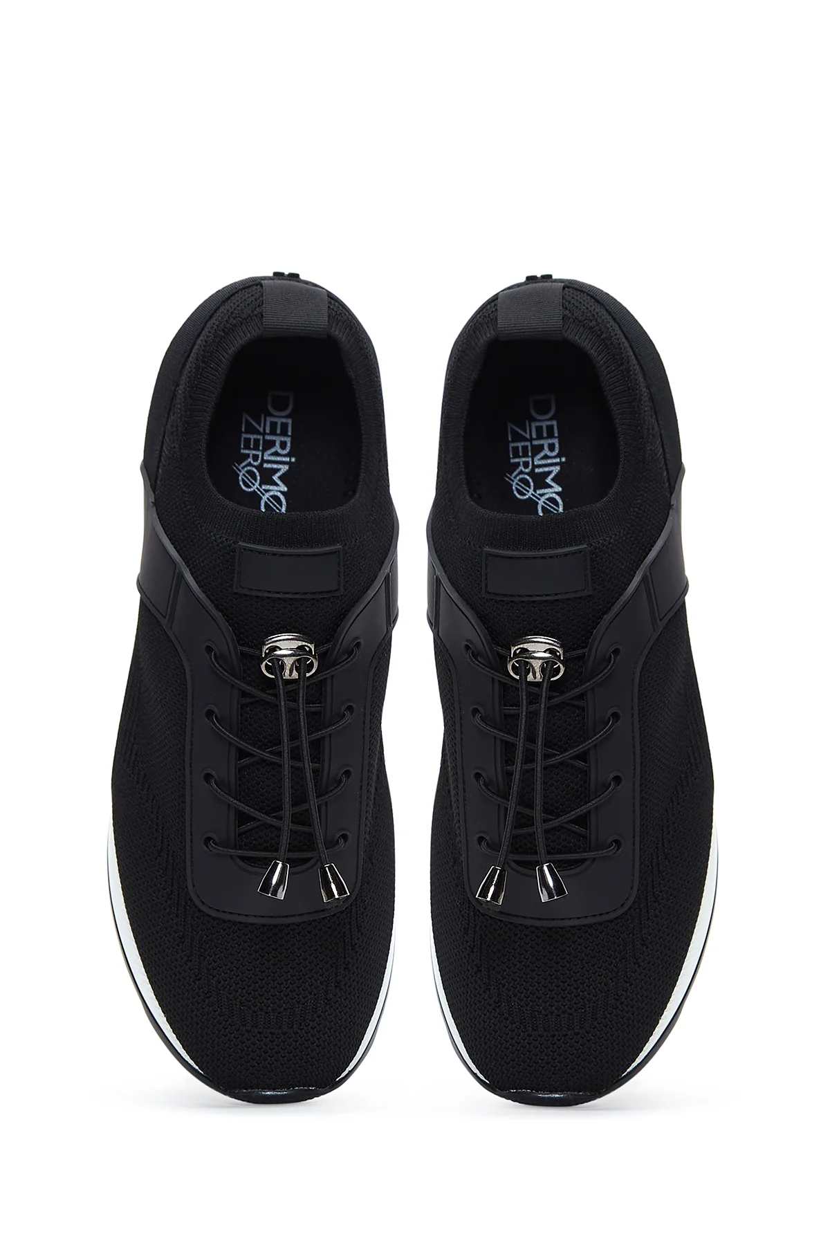 Kadın Siyah Kumaş Sneaker - Image 6