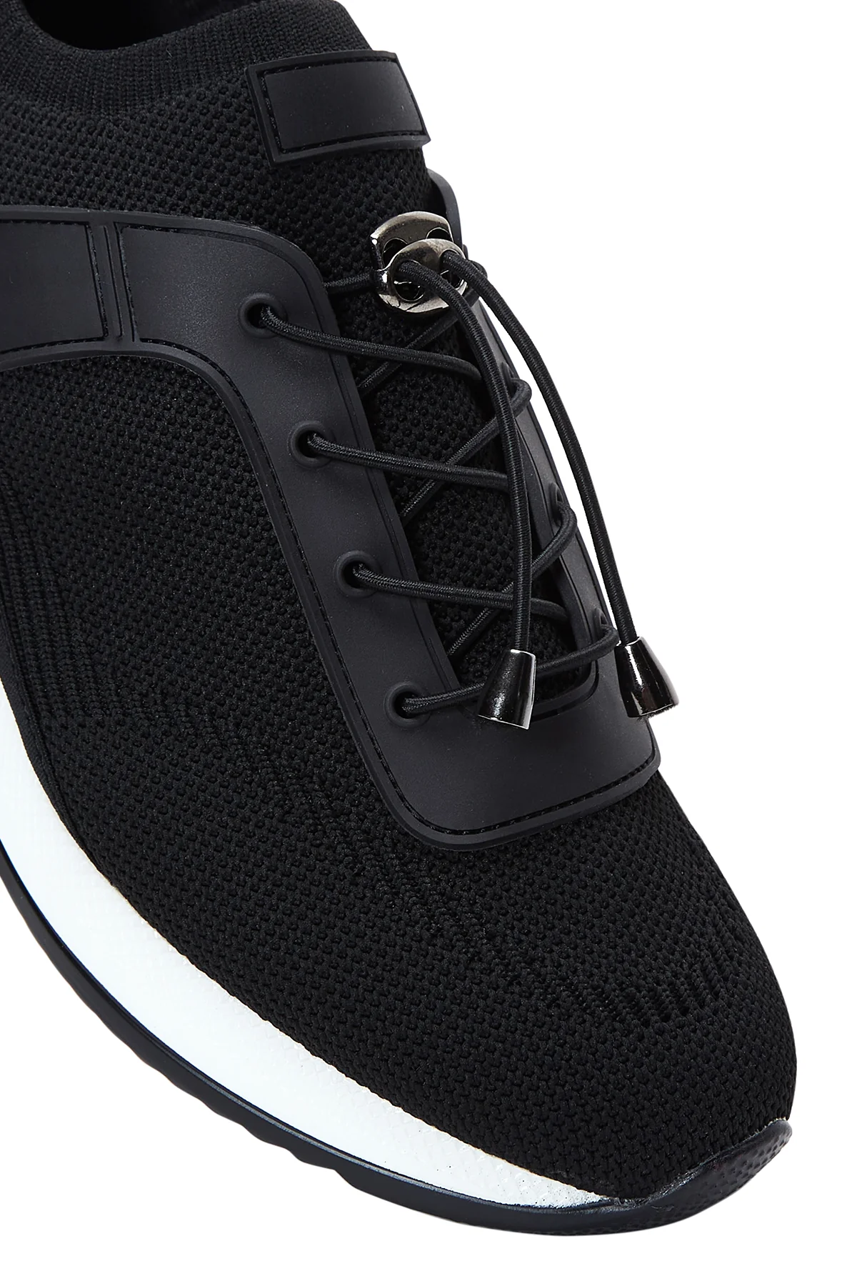 Kadın Siyah Kumaş Sneaker - Image 7