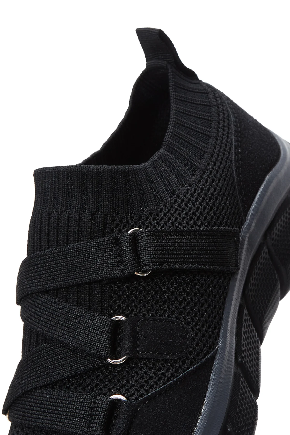 Kadın Siyah Kumaş Sneaker - Image 7