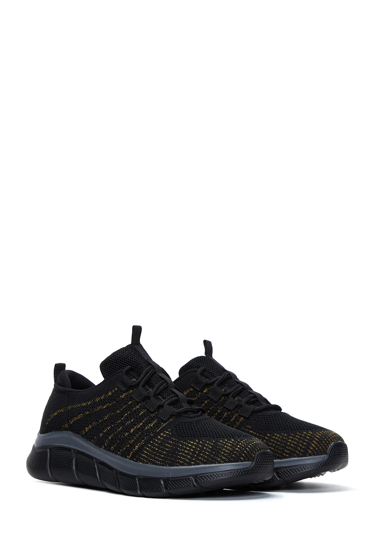 Kadın Siyah Kumaş Sneaker - Image 3