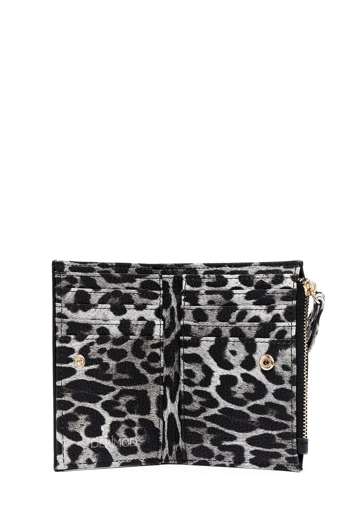 Kadın Siyah Leopar Cüzdan - Image 7