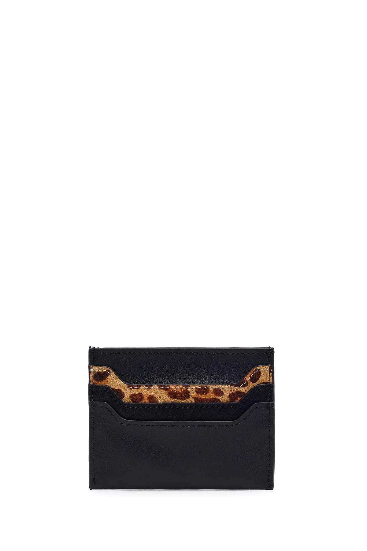 Kadın Siyah Leopar Desenli Kartlık - Image 3