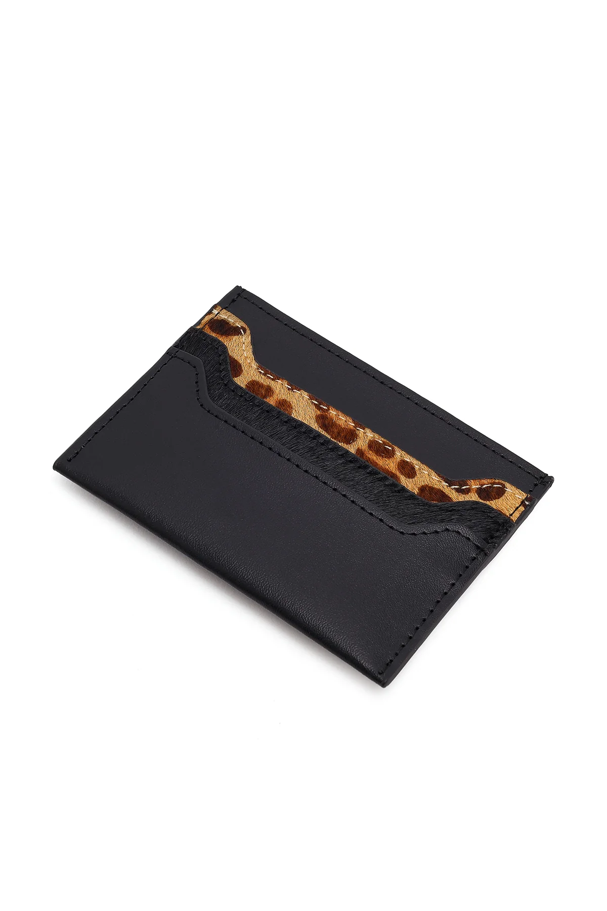 Kadın Siyah Leopar Desenli Kartlık - Image 5