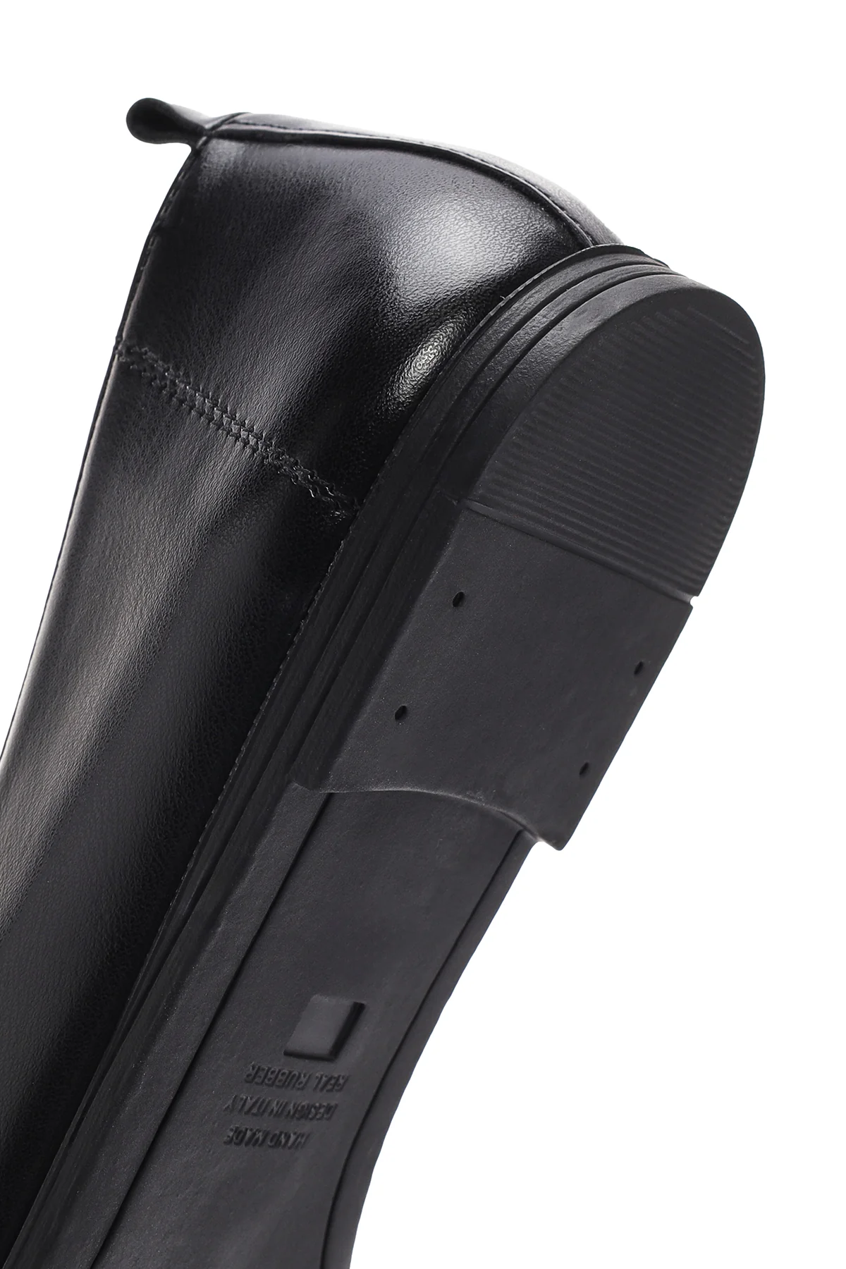 Kadın Siyah Maskülen Loafer - Image 8