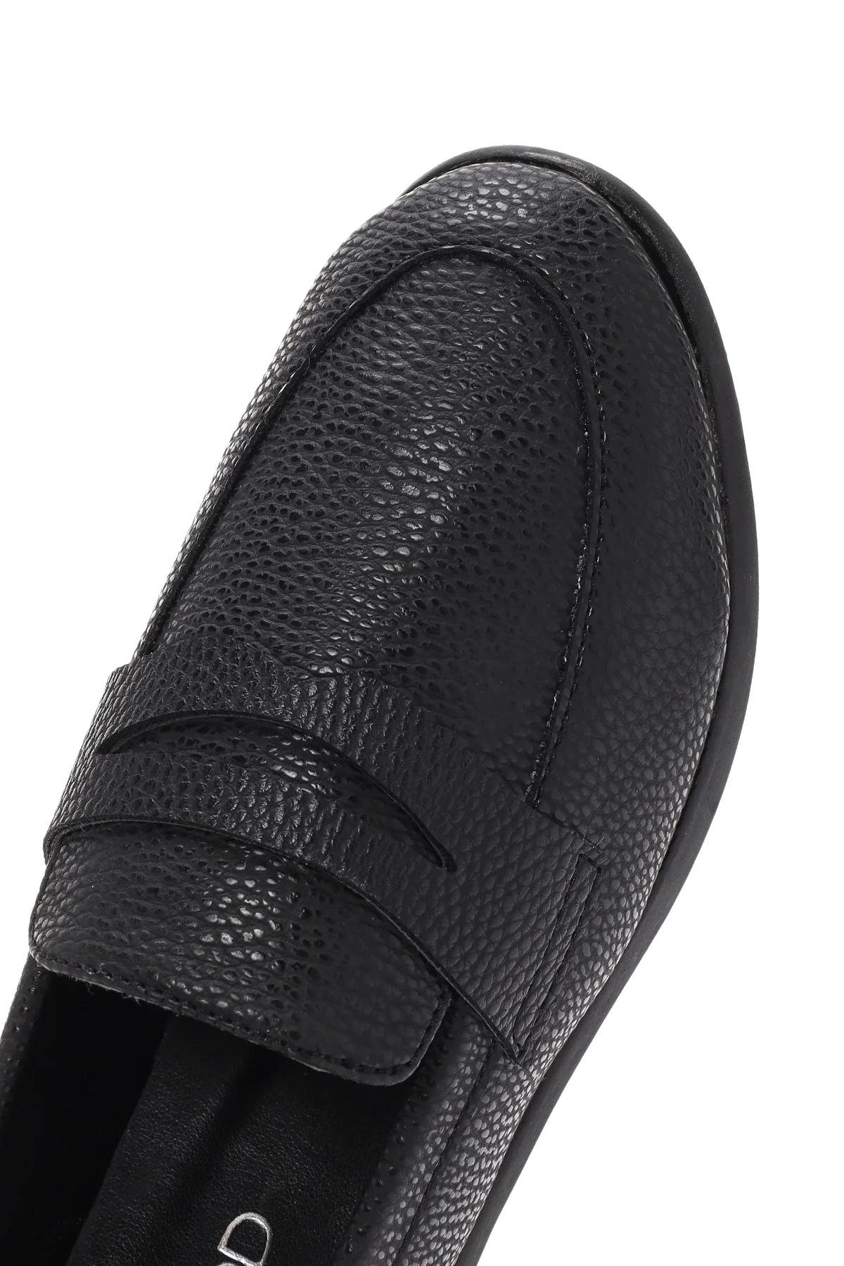 Kadın Siyah Maskülen Loafer - Image 9