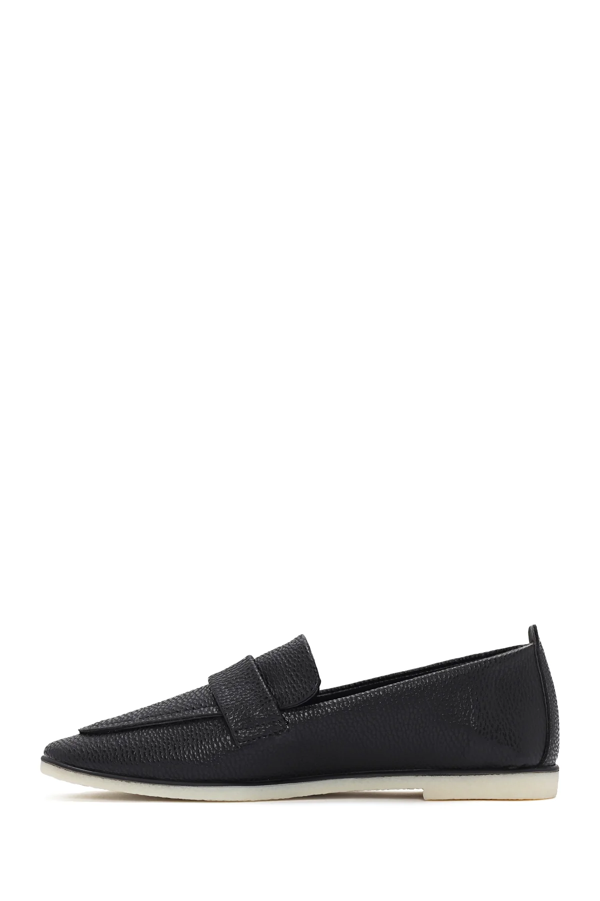 Kadın Siyah Maskülen Loafer - Image 2