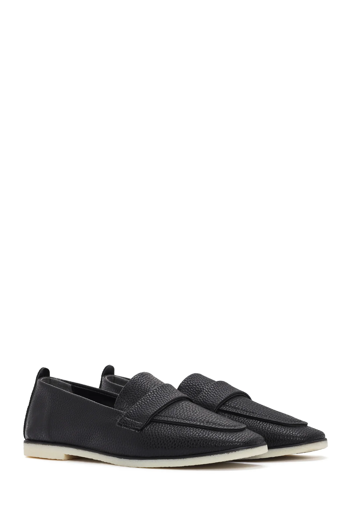 Kadın Siyah Maskülen Loafer - Image 3
