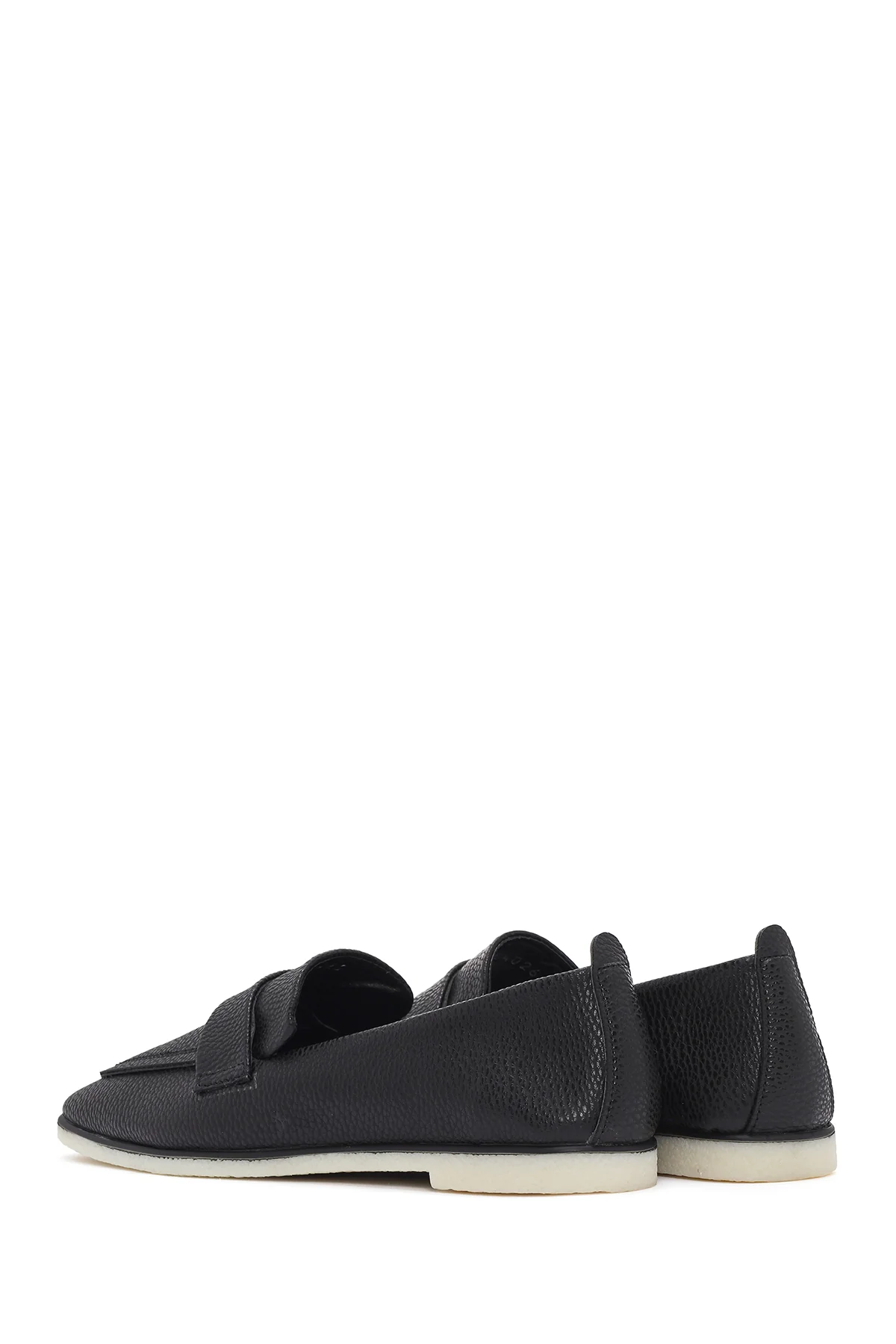 Kadın Siyah Maskülen Loafer - Image 5