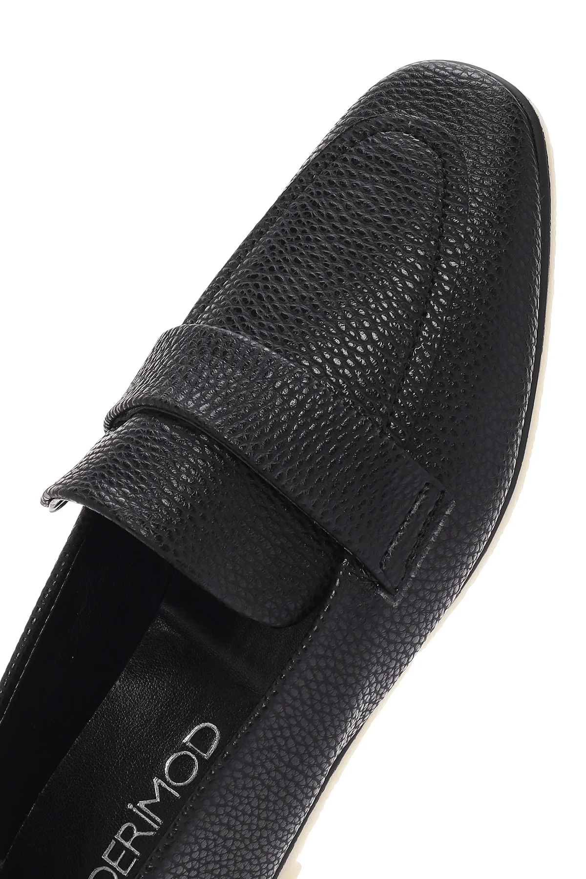 Kadın Siyah Maskülen Loafer - Image 8