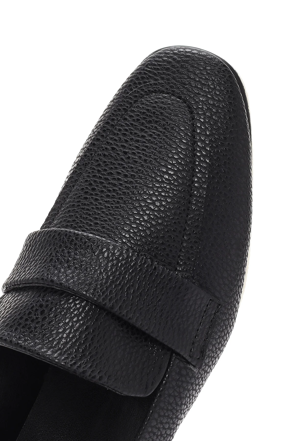 Kadın Siyah Maskülen Loafer - Image 9