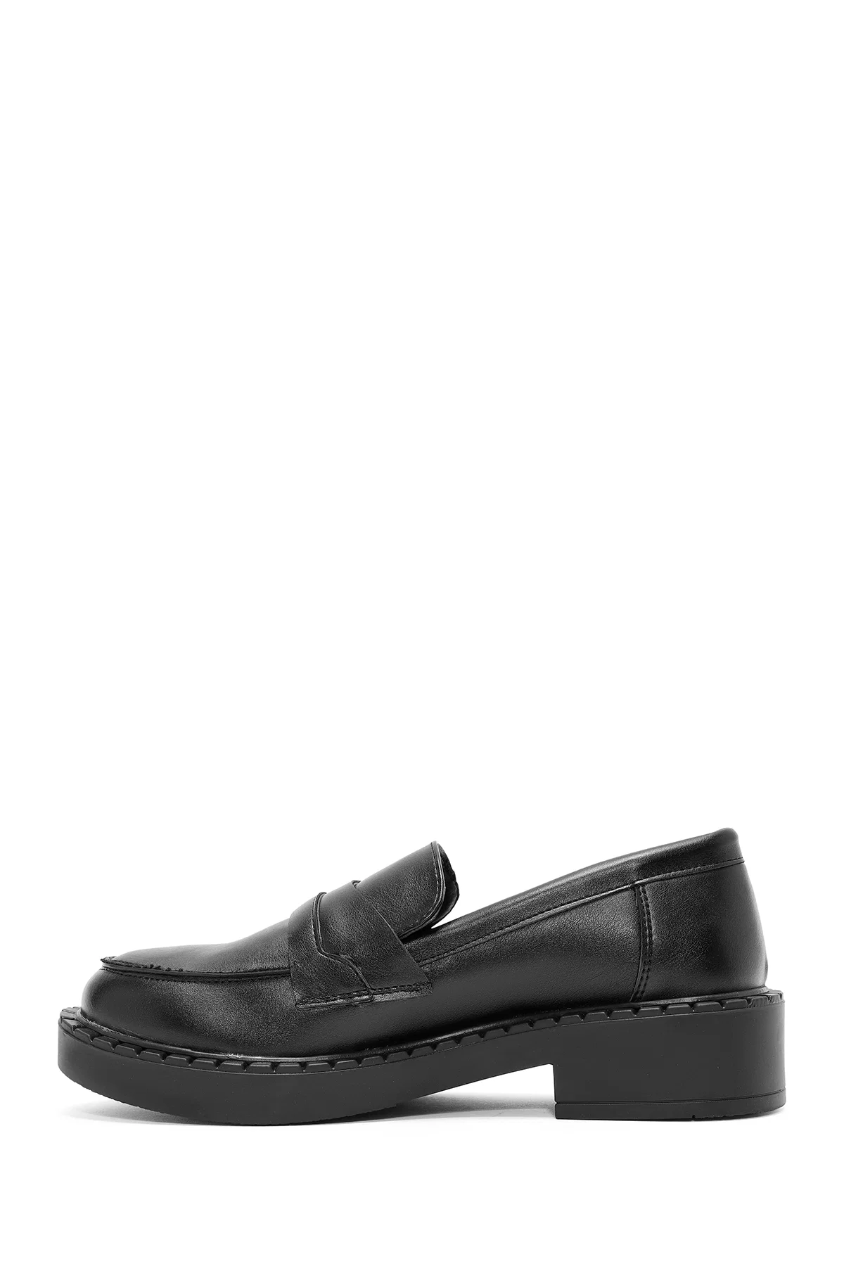 Kadın Siyah Maskülen Loafer - Image 2