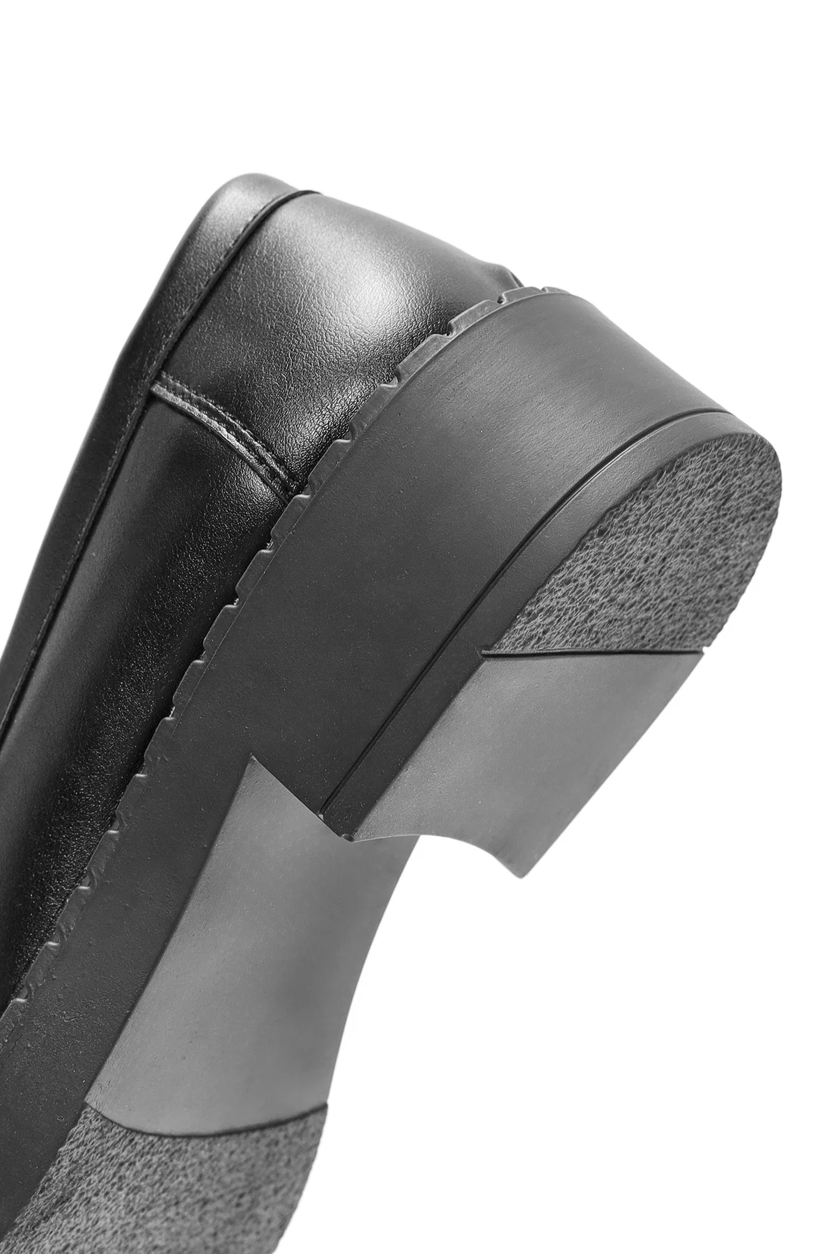 Kadın Siyah Maskülen Loafer - Image 8