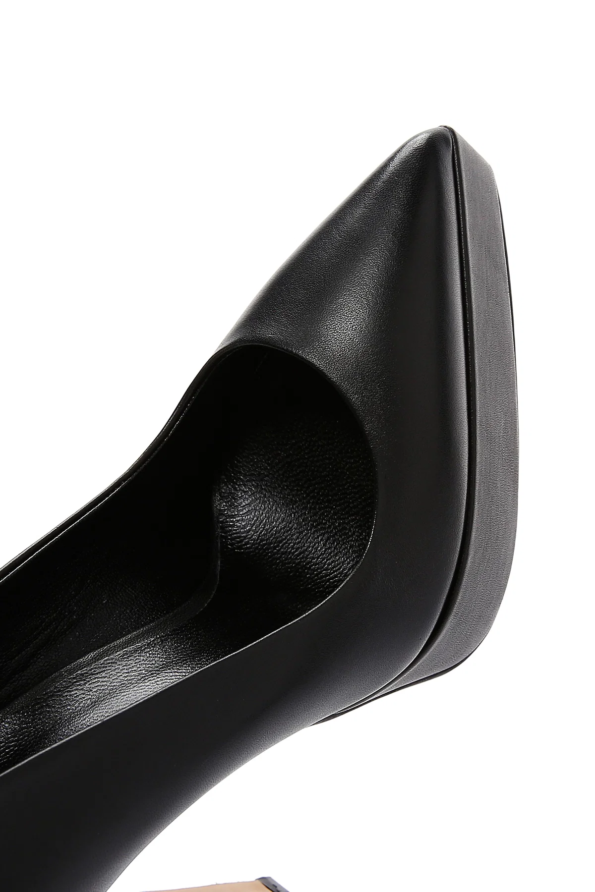 Kadın Siyah Platform Topuklu Deri Stiletto - Image 9