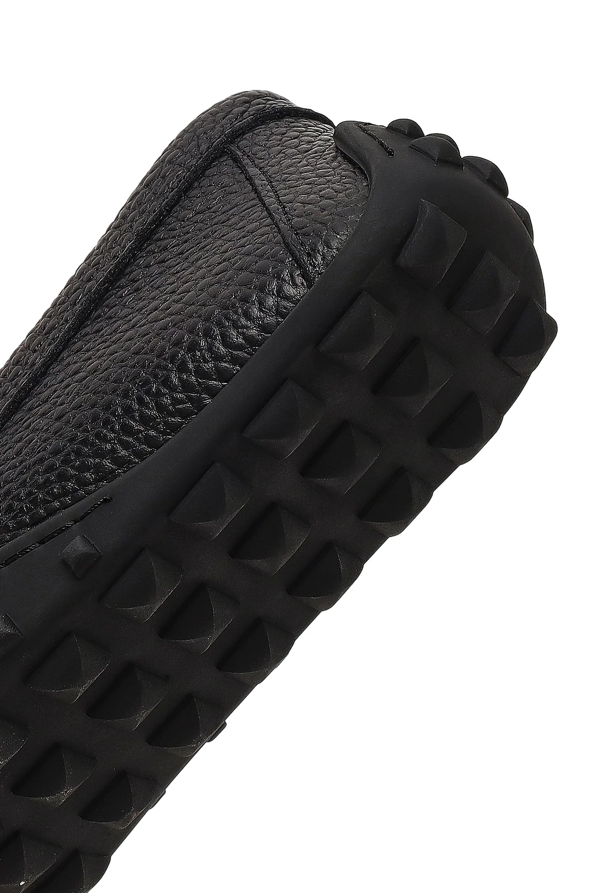 Kadın Siyah Püsküllü Deri Loafer - Image 8