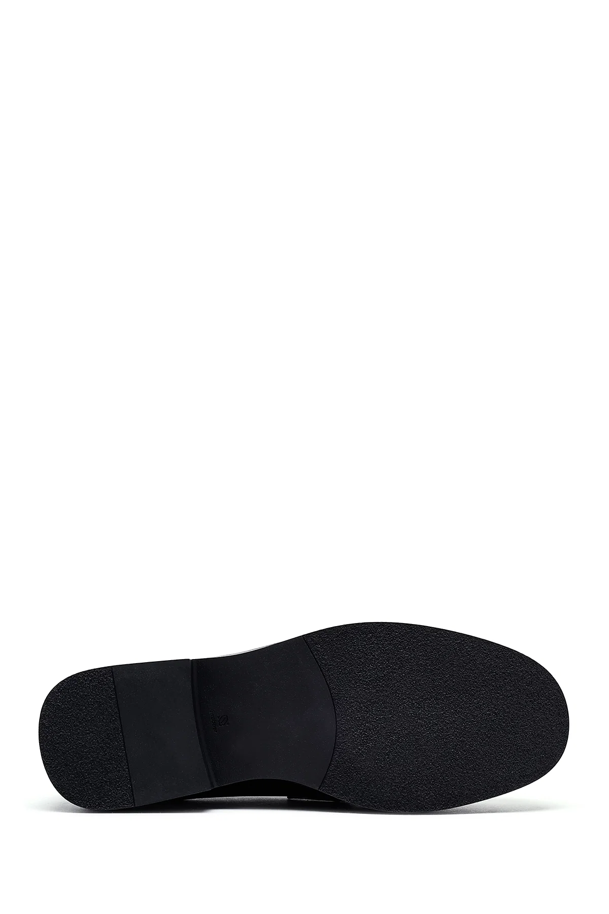 Kadın Siyah Rugan Deri Maskülen Loafer - Image 4