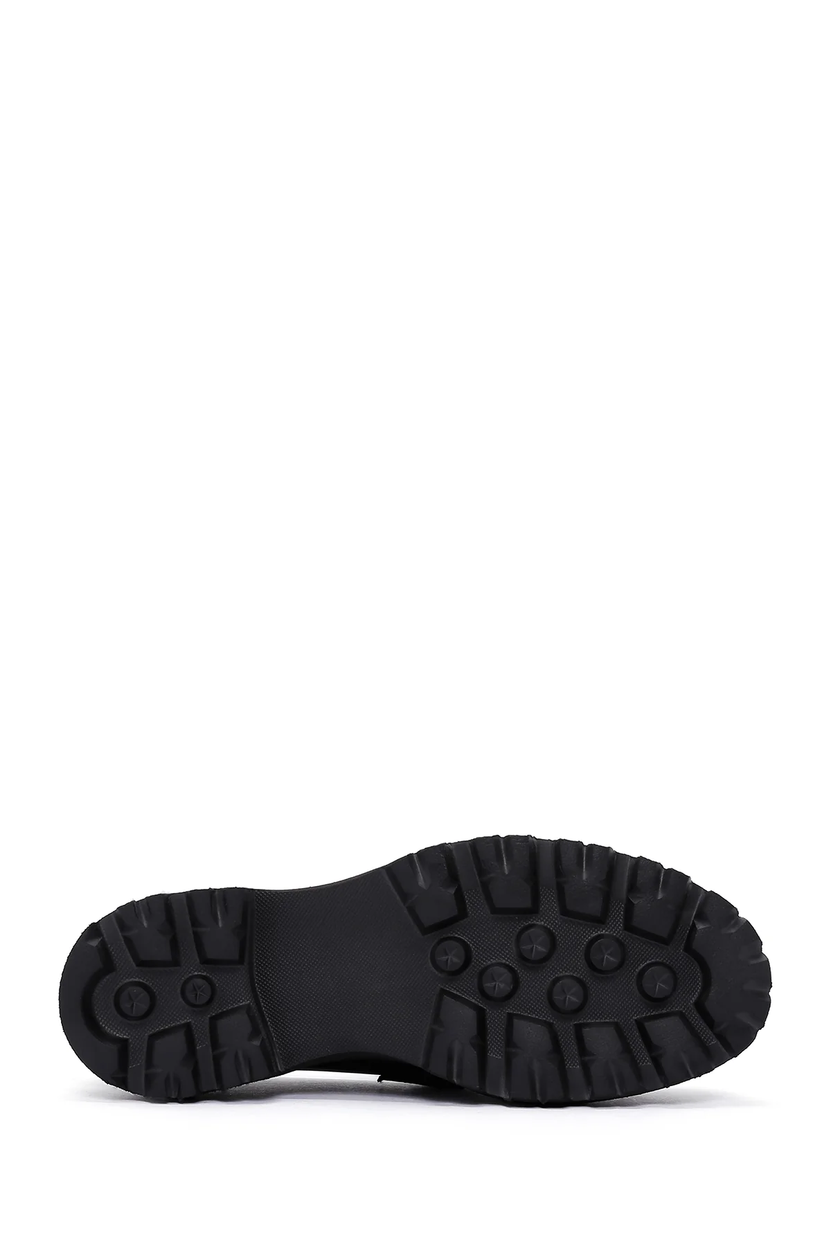 Kadın Siyah Rugan Deri Tokalı Casual Loafer - Image 4