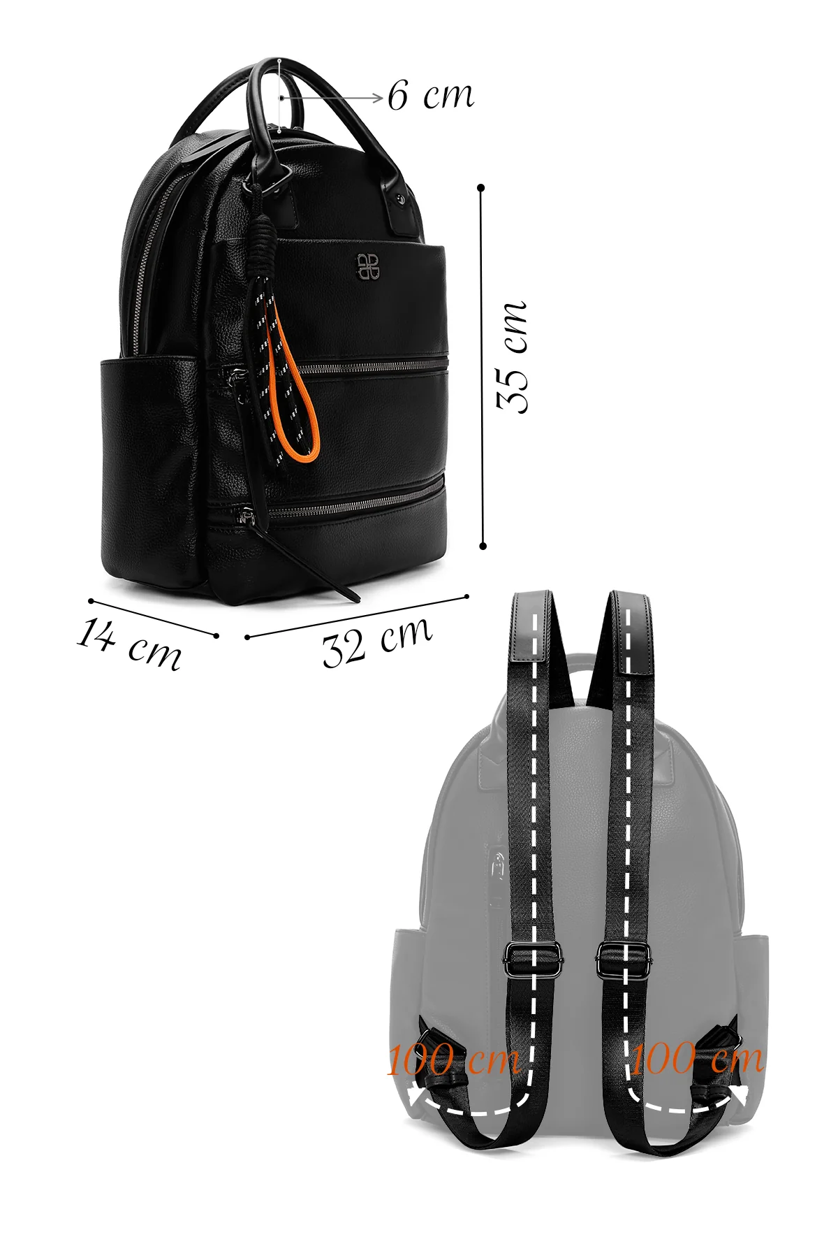Kadın Siyah Sırt Çantası - Image 2