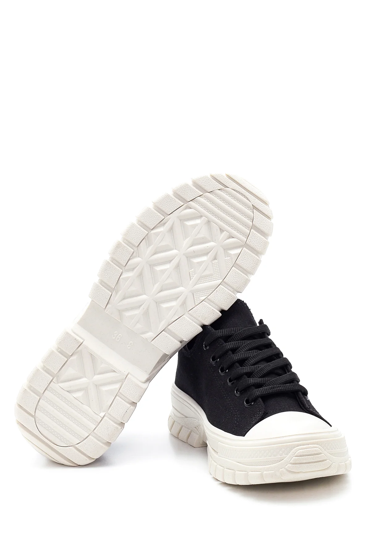 Kadın Siyah Sneaker - Image 4