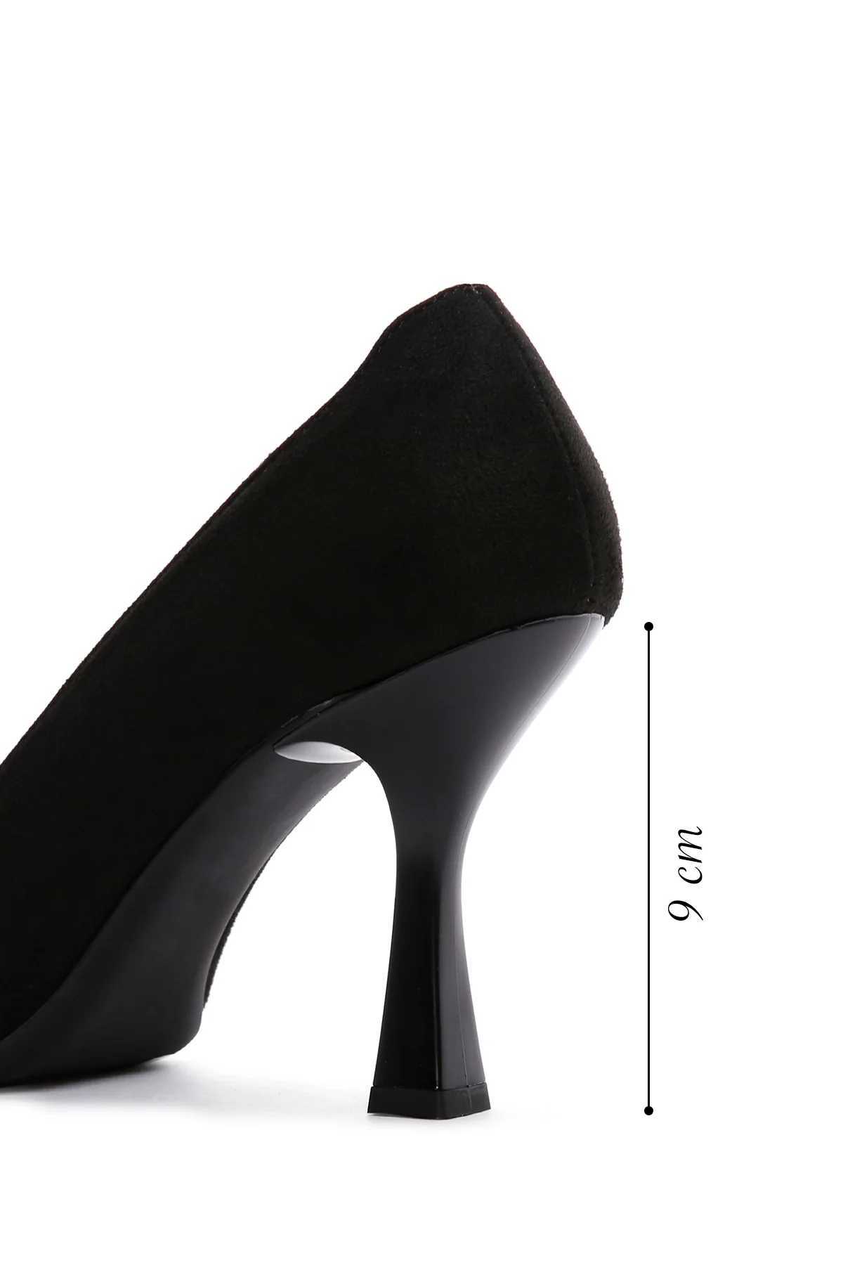 Kadın Siyah Süet Topuklu Stiletto - Image 2