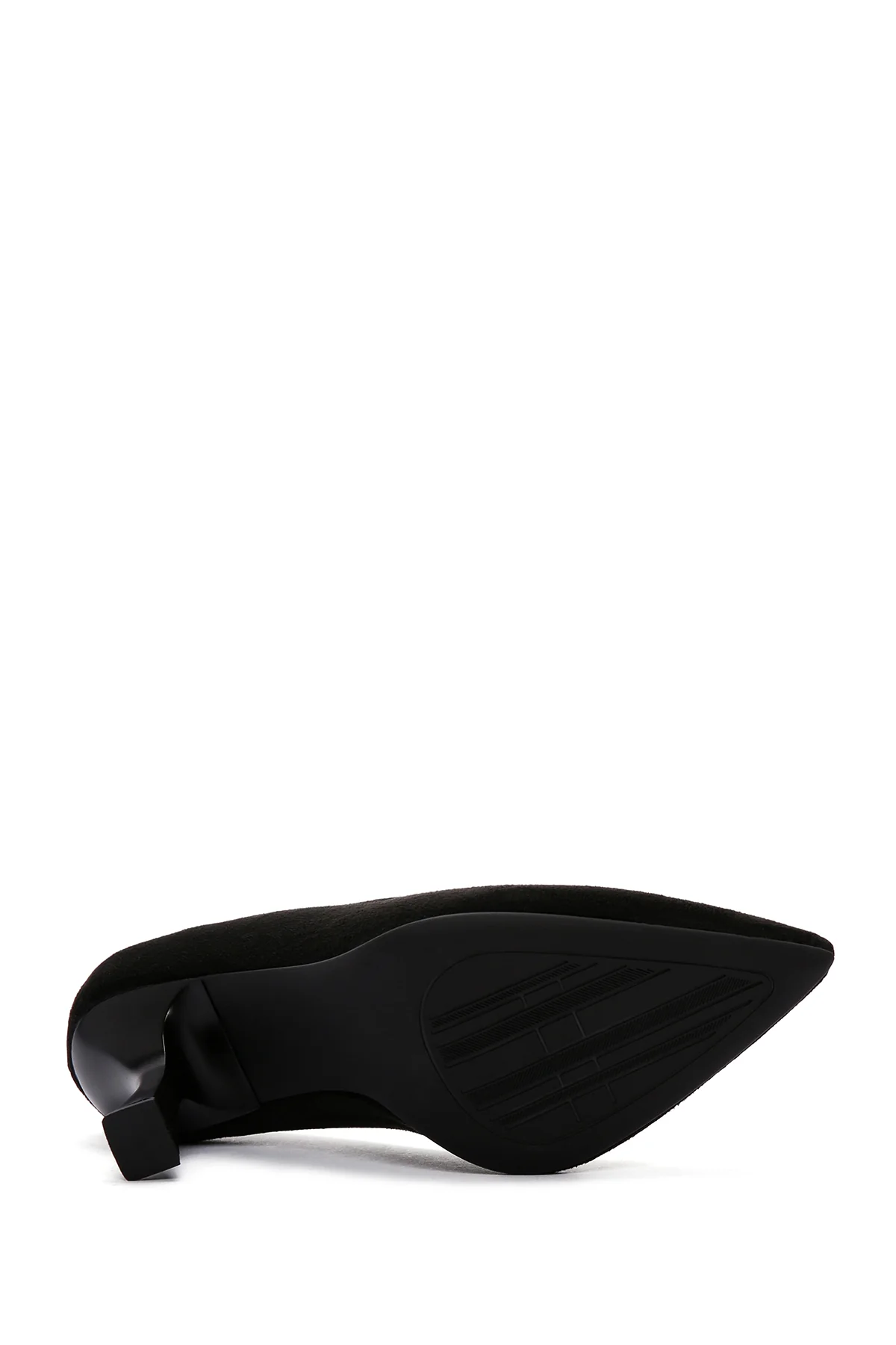 Kadın Siyah Süet Topuklu Stiletto - Image 5