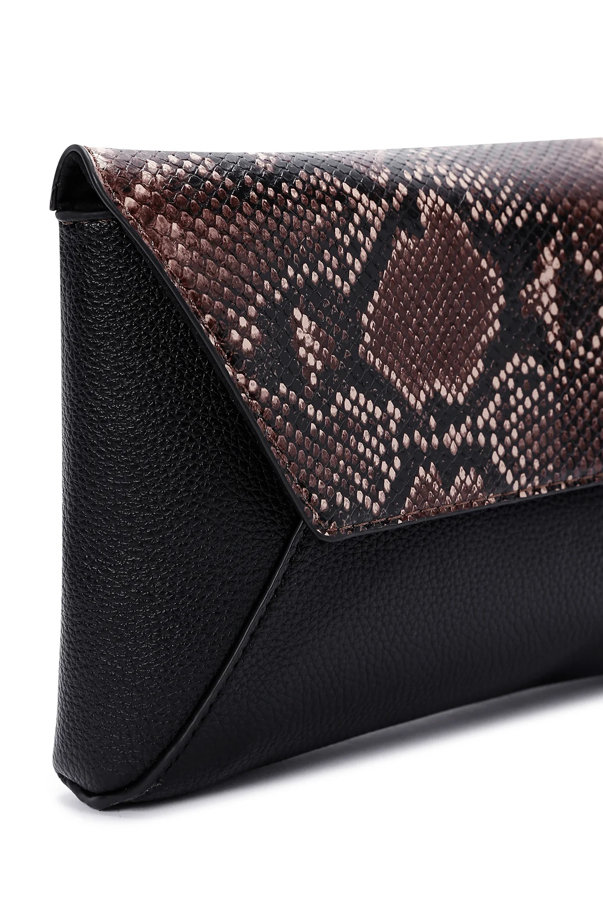Kadın Siyah Suni Deri Çapraz Çanta - Image 8