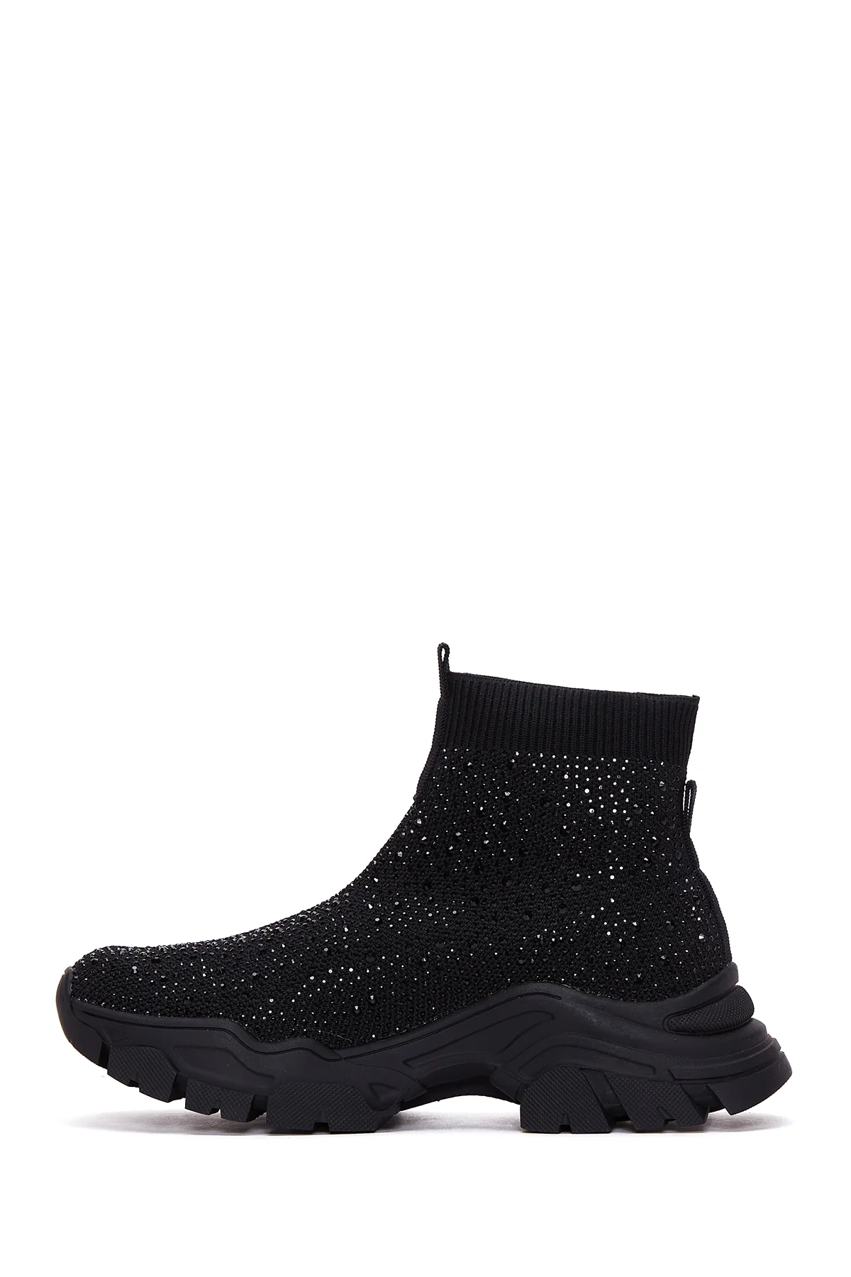 Kadın Siyah Taşlı Bilekli Sneaker - Image 2