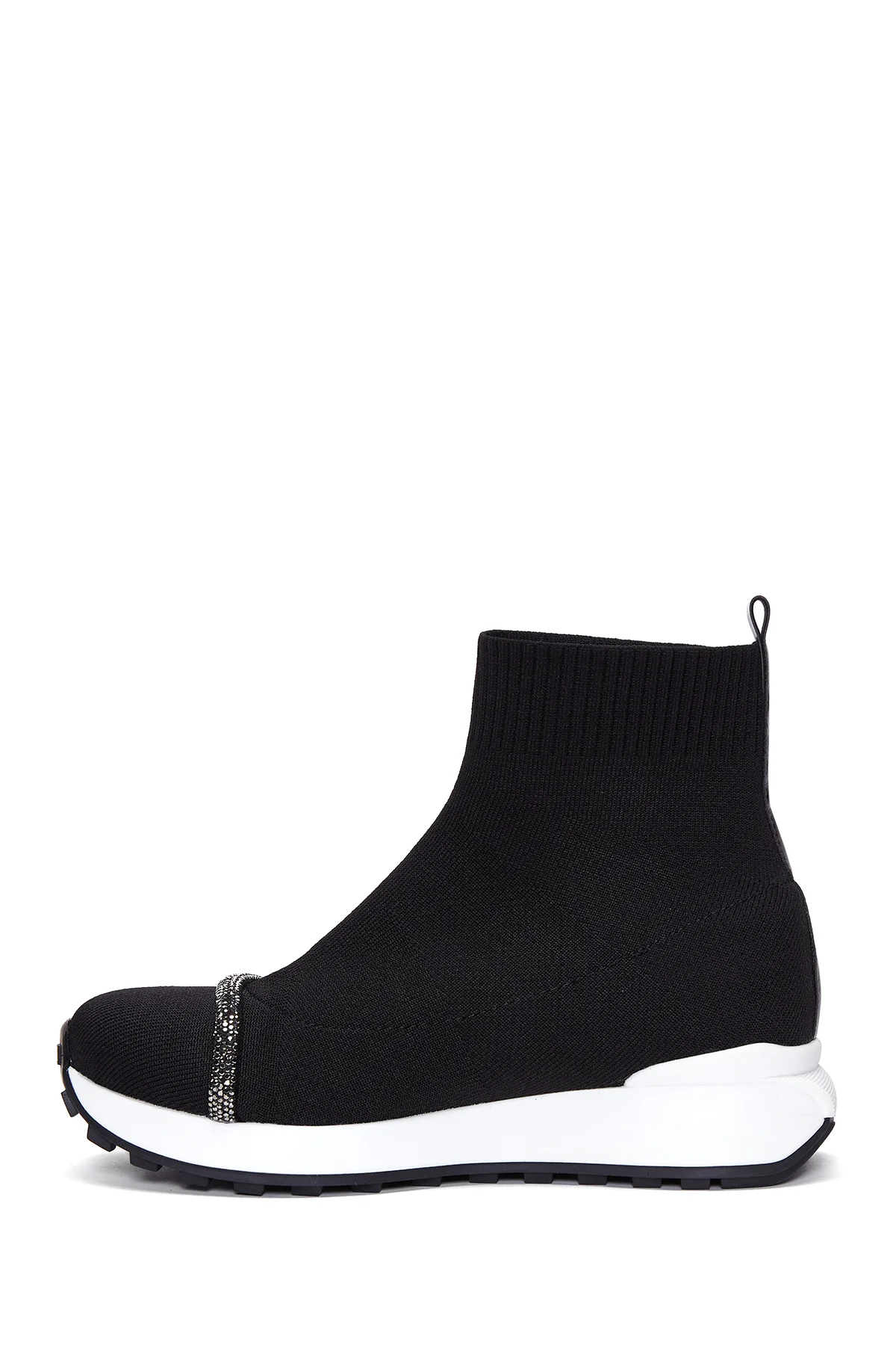 Kadın Siyah Taşlı Bilekli Sneaker - Image 2