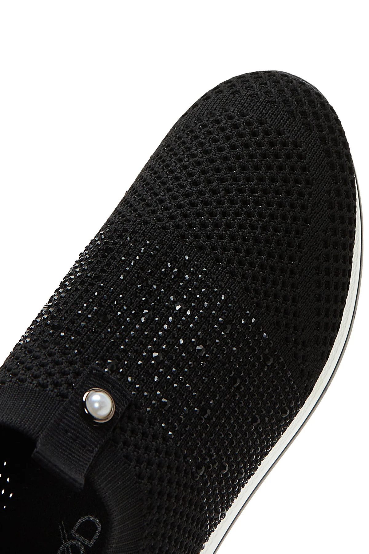 Kadın Siyah Taşlı Kalın Tabanlı Sneaker - Image 7