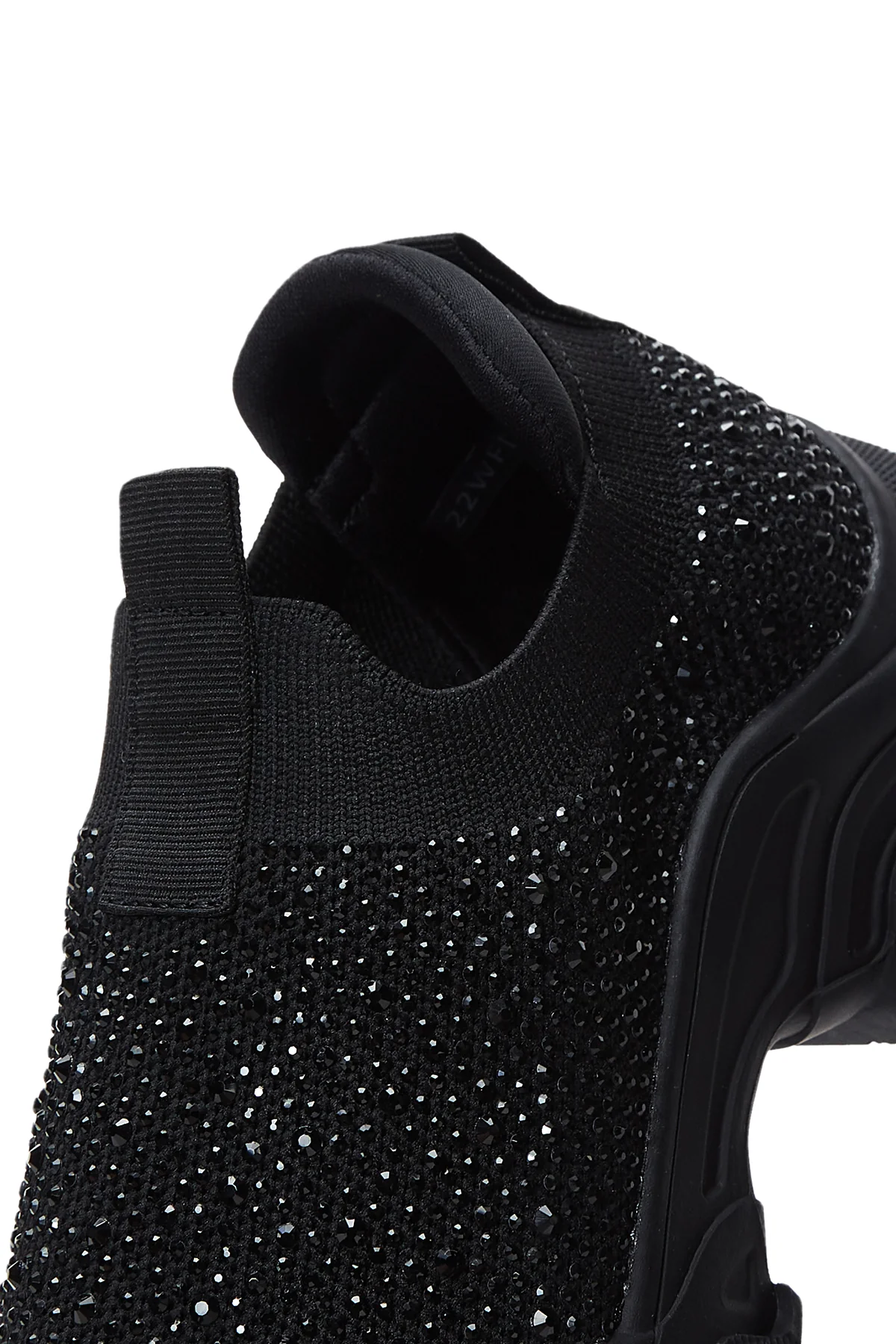 Kadın Siyah Taşlı Kalın Tabanlı Sneaker - Image 7
