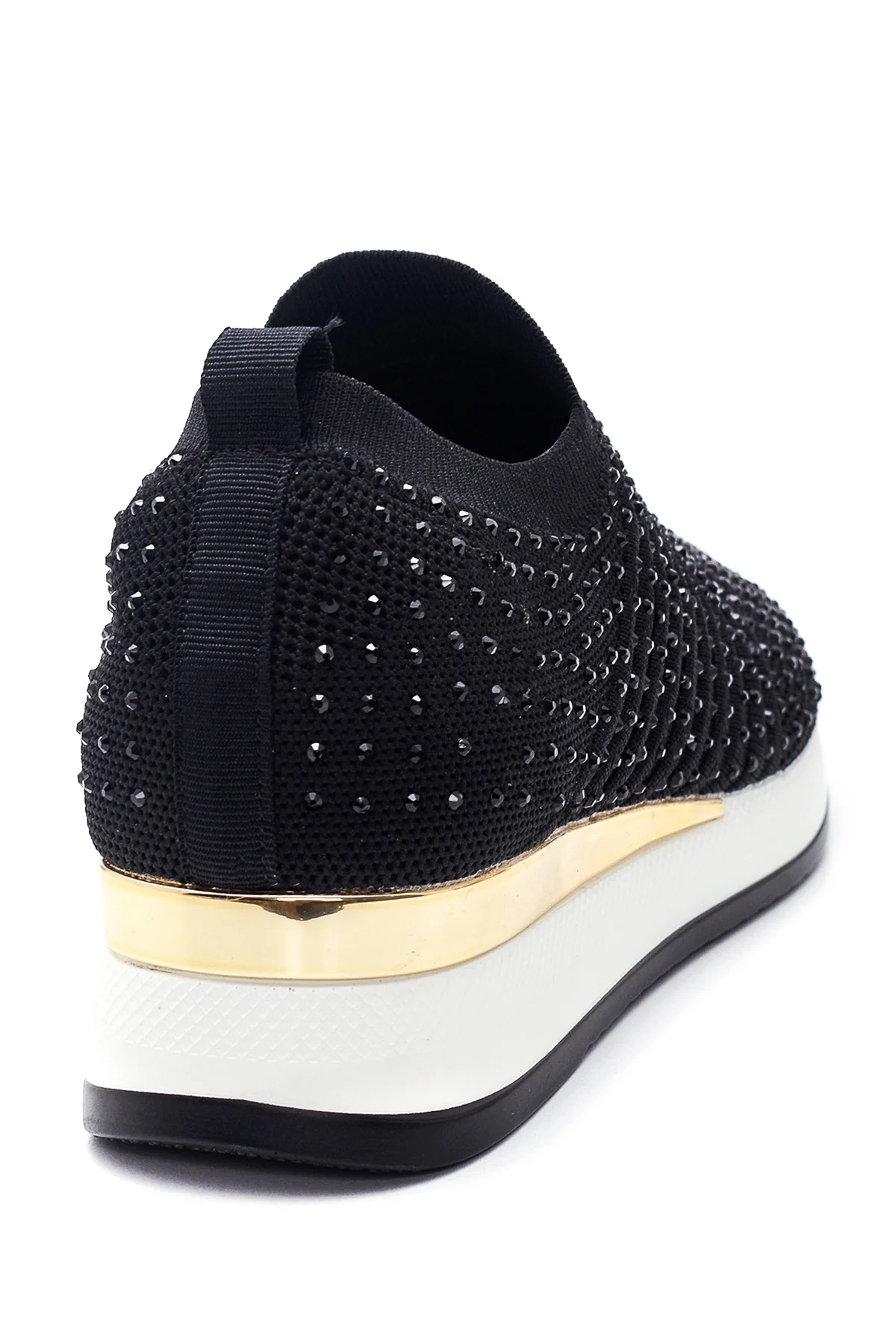 Kadın Siyah Taşlı Sneaker - Image 5