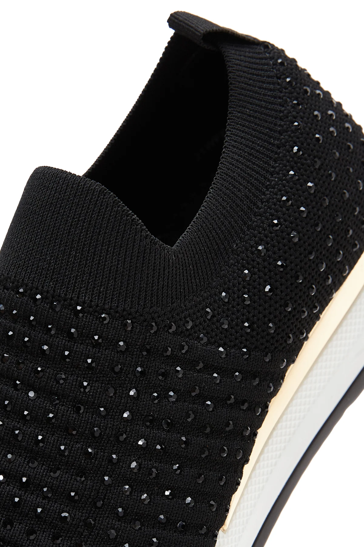 Kadın Siyah Taşlı Sneaker - Image 7