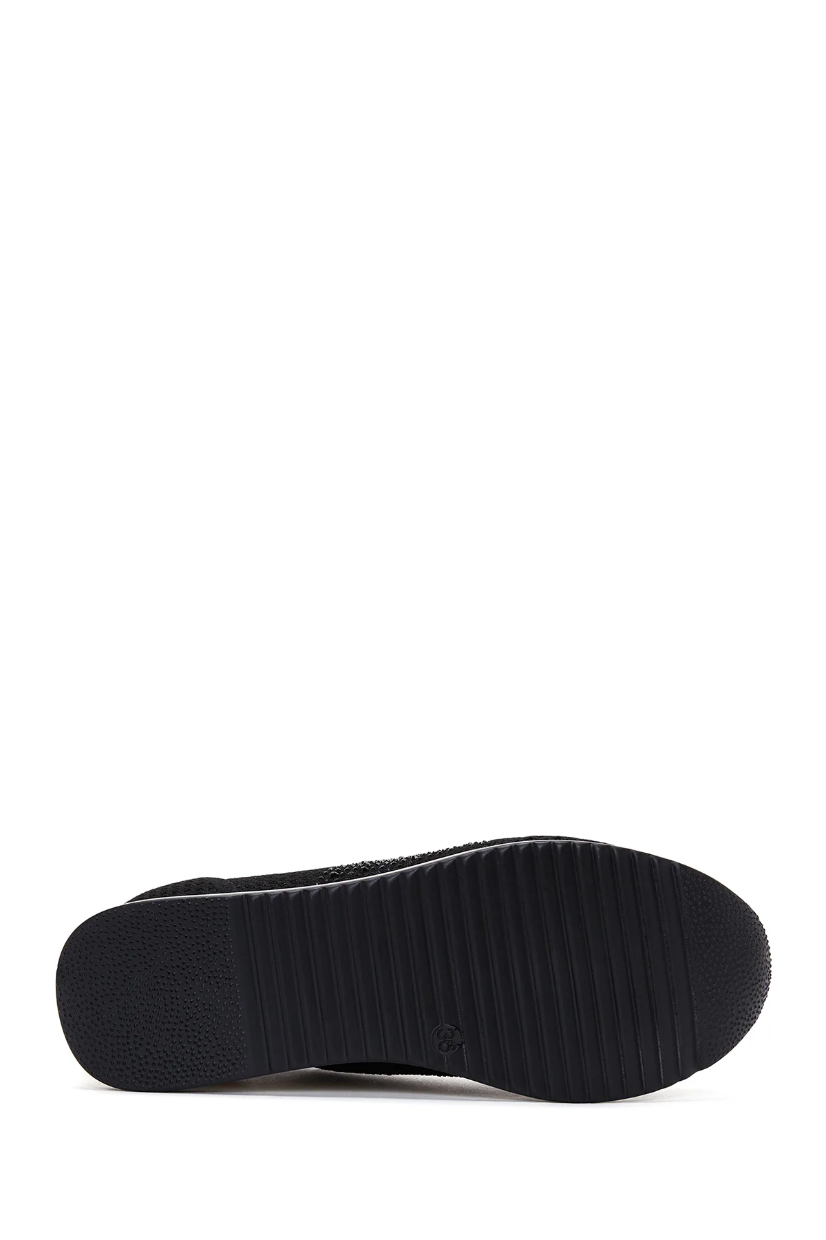 Kadın Siyah Taşlı Sneaker - Image 4