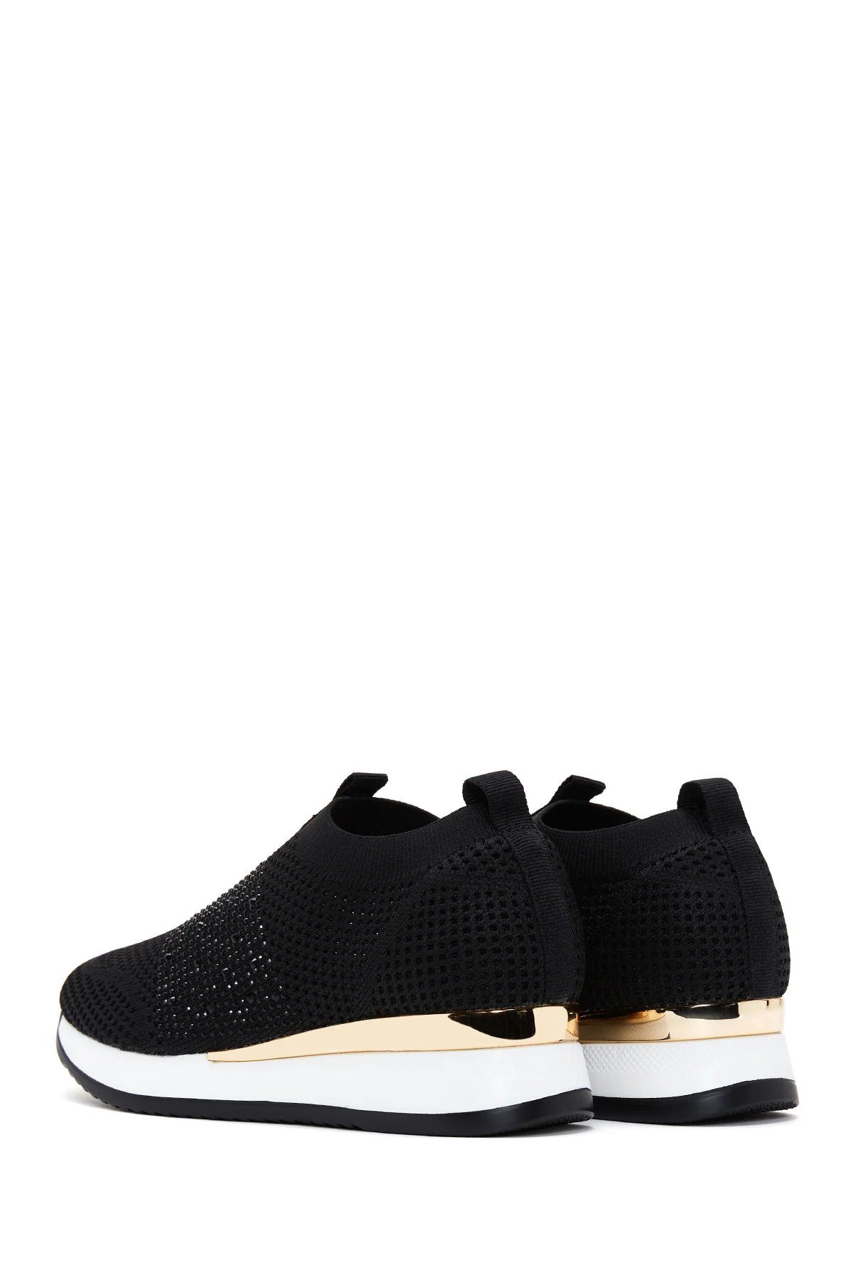 Kadın Siyah Taşlı Sneaker - Image 5