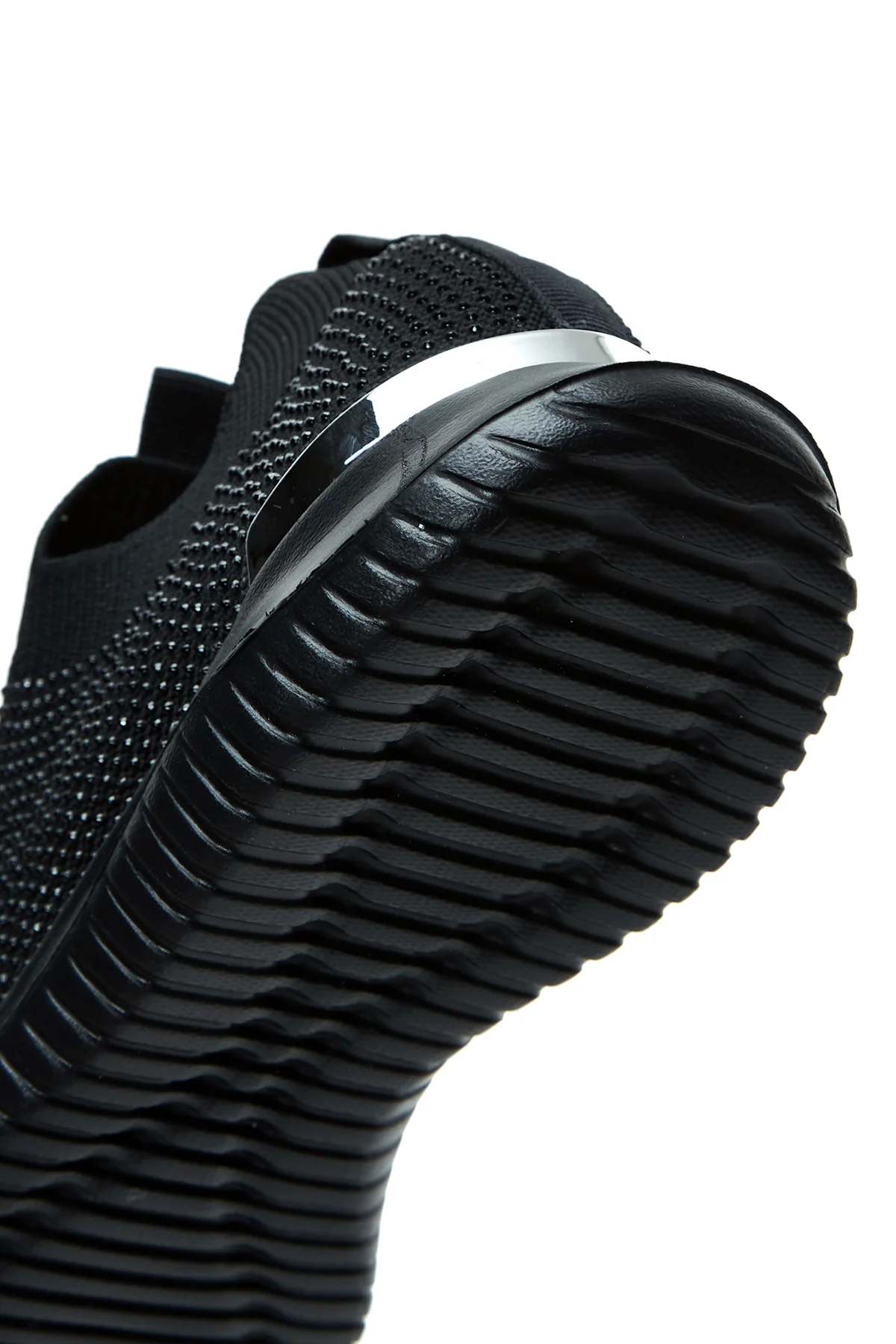 Kadın Siyah Taşlı Sneaker - Image 8