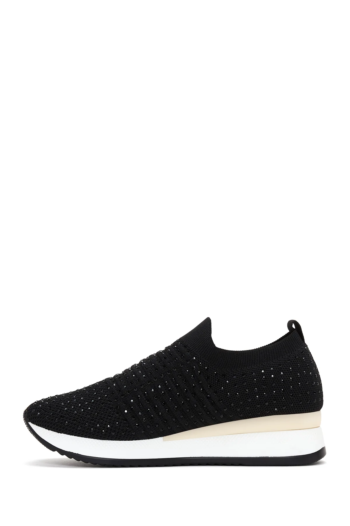 Kadın Siyah Taşlı Sneaker - Image 2