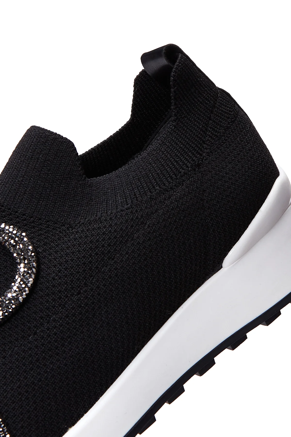 Kadın Siyah Taşlı Sneaker - Image 8