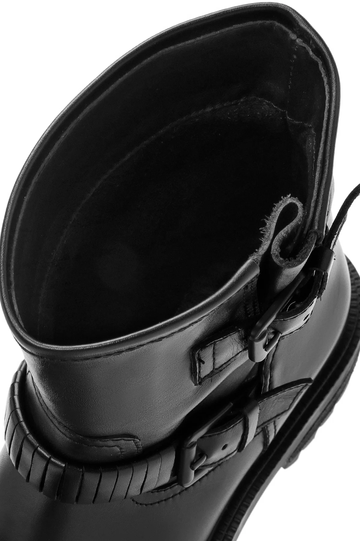 Kadın Siyah Toka Detaylı Deri Bot - Image 11