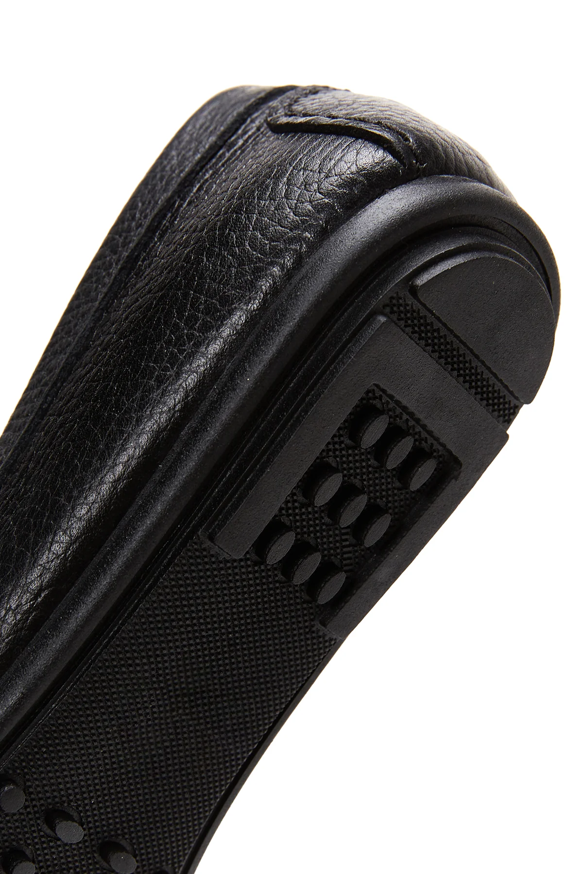 Kadın Siyah Toka Detaylı Deri Casual Loafer - Image 7