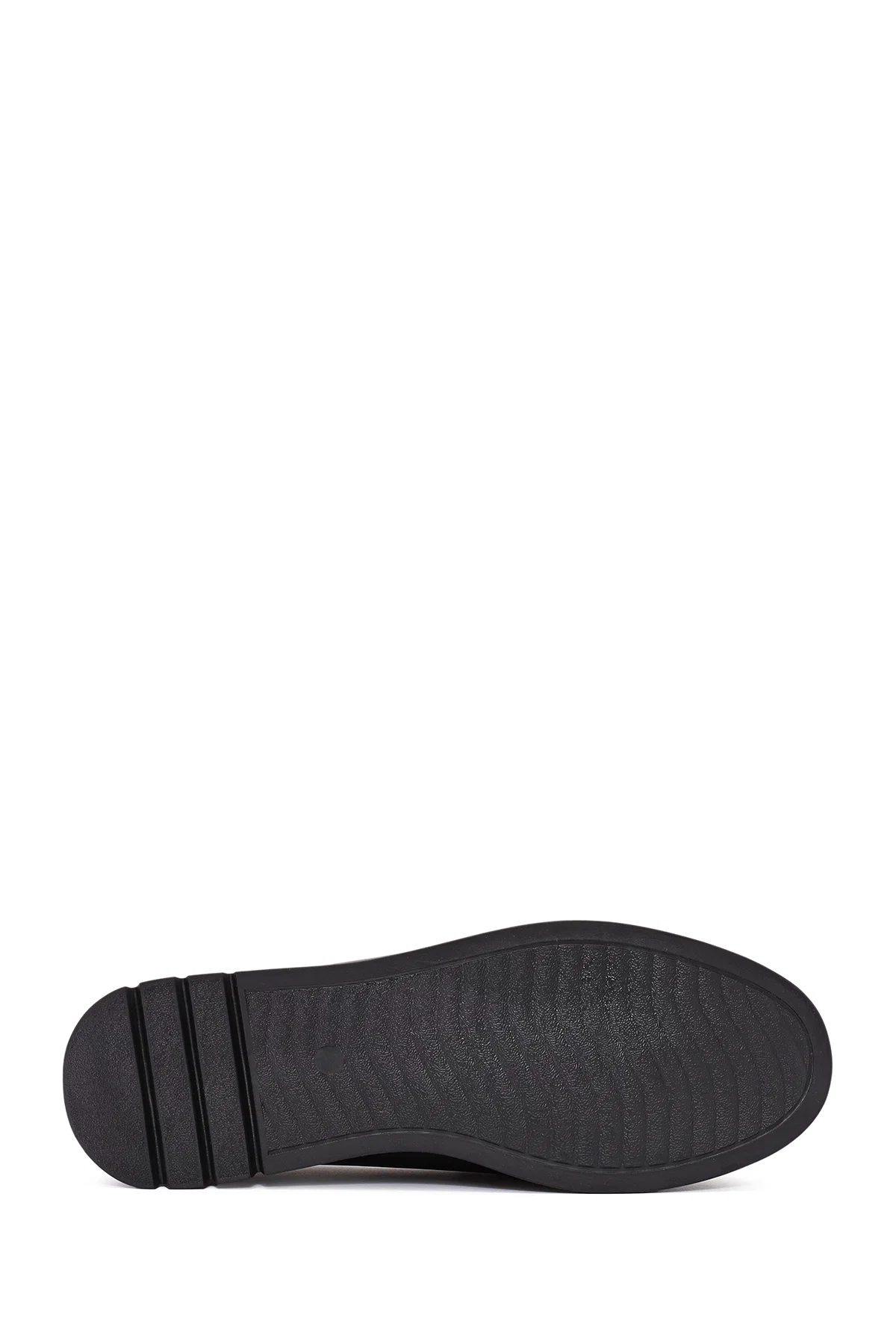 Kadın Siyah Toka Detaylı Deri Comfort Loafer - Image 4